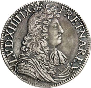 Louis XIV (1643-1715). Écu à la ... 
