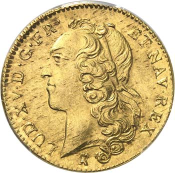 Louis XV (1715-1774). Double louis ... 