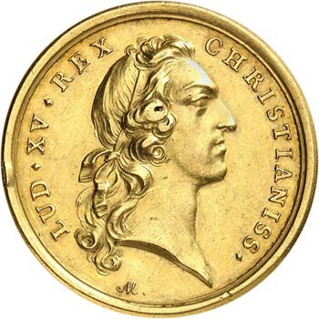 Louis XV (1715-1774). Médaille en ... 