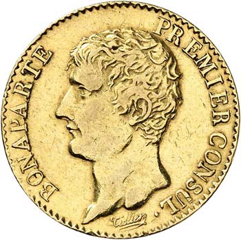 Consulat (1799-1804). 20 francs an ... 