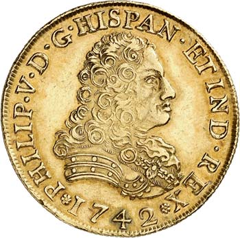 Philippe V (1700-1746). 8 escudos ... 