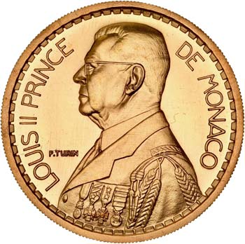 Louis II (1922-1949). 20 francs ... 