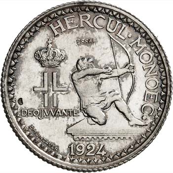 Louis II (1922-1949). 2 francs ... 