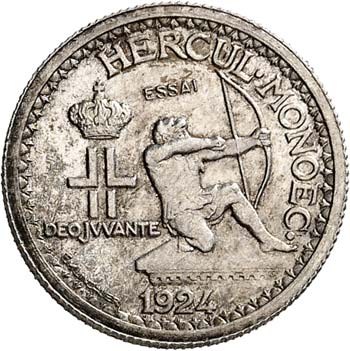 Louis II (1922-1949). 50 centimes ... 
