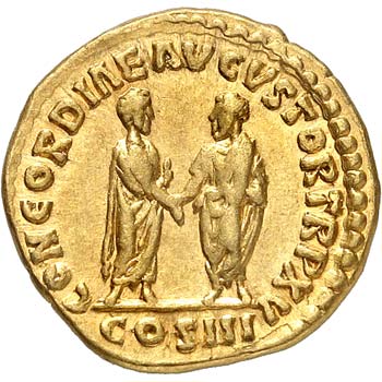 Lucius Verus (161-169). Aureus ... 