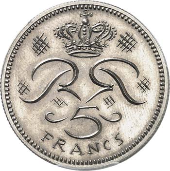 Rainier III (1949-2005). 5 francs ... 