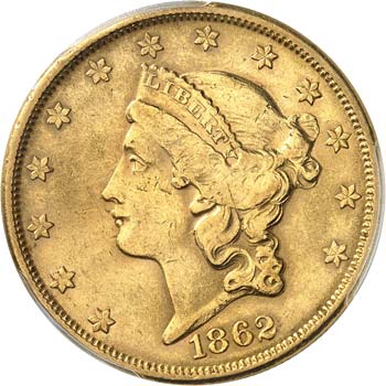 20 dollars Liberté 1862, San ... 
