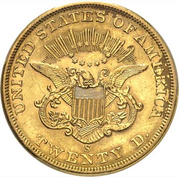20 dollars Liberté 1862, San ... 