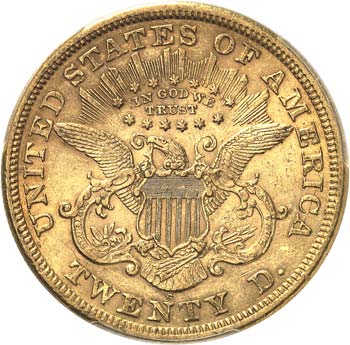 20 dollars Liberté 1869, San ... 