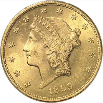 20 dollars Liberté 1899, ... 