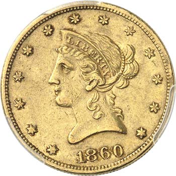 10 dollars Liberté 1860, Nouvelle ... 