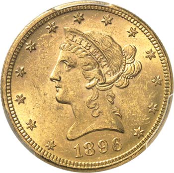 10 dollars Liberté 1896, ... 