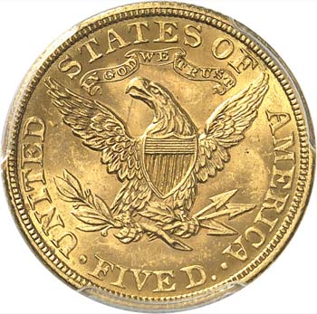 5 dollars Liberté 1908, ... 