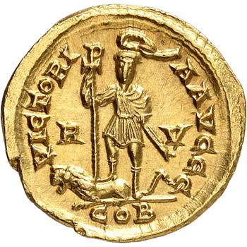 Honorius (393-423). Solidus 408, ... 