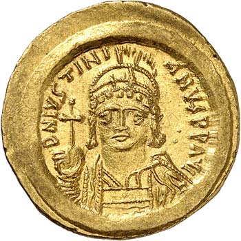 Justinien I (545-565). Solidus, ... 