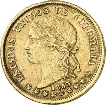 Etats-Unis (1863-1886). 20 pesos ... 