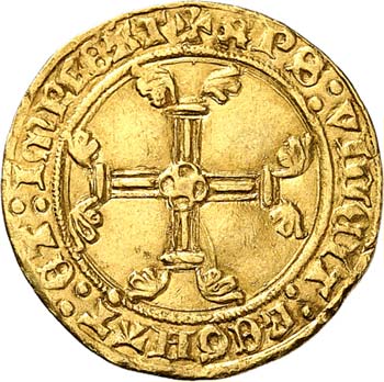 Charles VII (1422-1461). 1/2 écu ... 