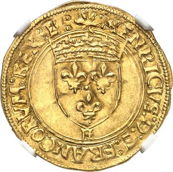 Henri II (1547-1559). Écu d’or ... 