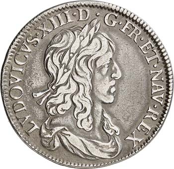 Louis XIII (1610-1643). 1/2 écu ... 
