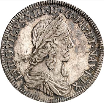 Louis XIII (1610-1643). 1/2 écu, ... 