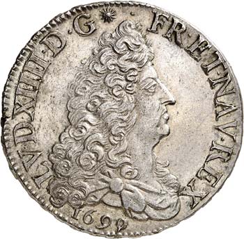 Louis XIV (1643-1715). Écu aux 8 ... 
