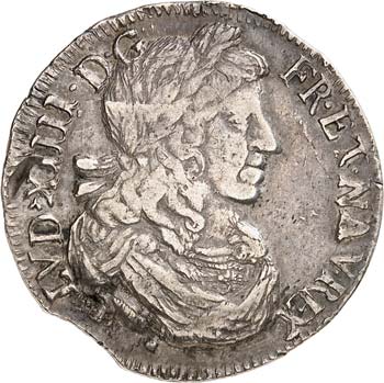 Louis XIV (1643-1715). 1/2 écu ... 