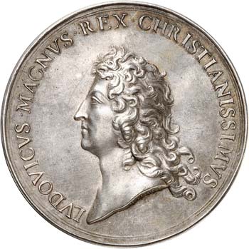 Louis XIV (1643-1715). Médaille ... 