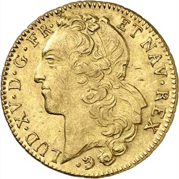 Louis XV (1715-1774). Double ... 