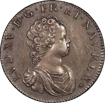 Louis XV (1715-1774). 1/4 écu ... 