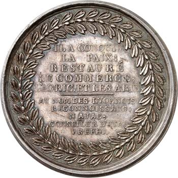 Consulat (1799-1804). Médaille ... 