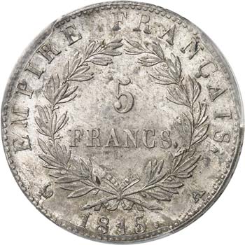 Cent jours (1815). 5 francs 1815, ... 