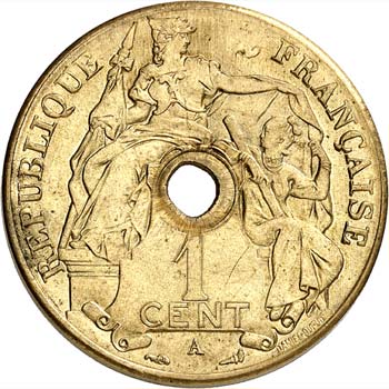 1 cent 1910 A, Paris, essai en ... 