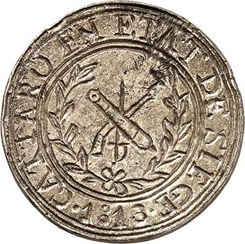 Siège de Cattaro. 5 francs 1813. ... 