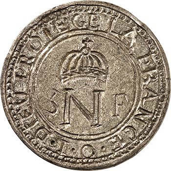 Siège de Cattaro. 5 francs 1813. ... 
