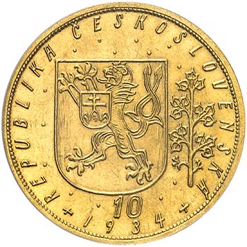République (1918-1938). 10 ducats ... 