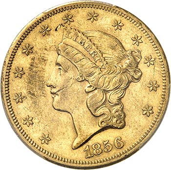 20 dollars Liberty 1856 S, San ... 