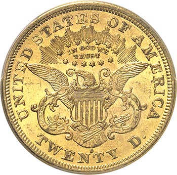 20 dollars Liberty 1876 S, San ... 