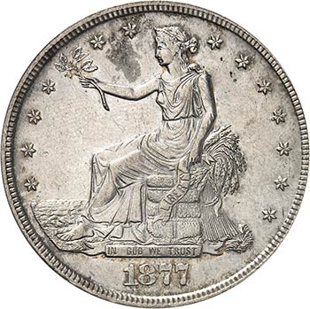 Trade Dollar 1877 S, San Francisco ... 