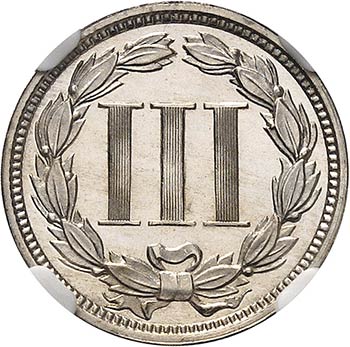 3 cent 1867, Philadelphie, frappe ... 