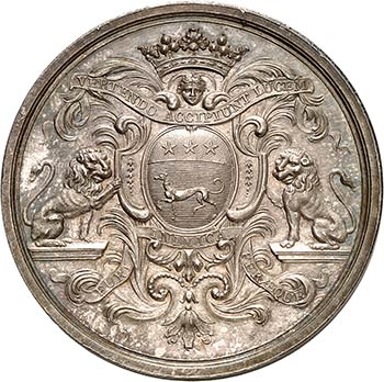Louis XIV (1643-1715). Médaille ... 