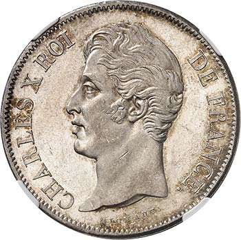 Charles X (1824-1830). 5 francs ... 