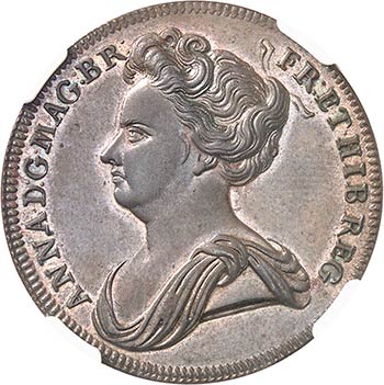 Anne (1702-1714). 1/2 penny 1713, ... 
