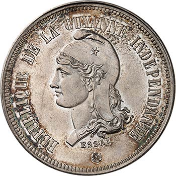 République. 5 francs 1887, essai ... 