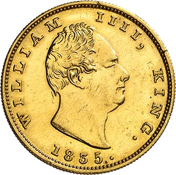 Guillaume IV (1830-1837). 2 Mohurs ... 