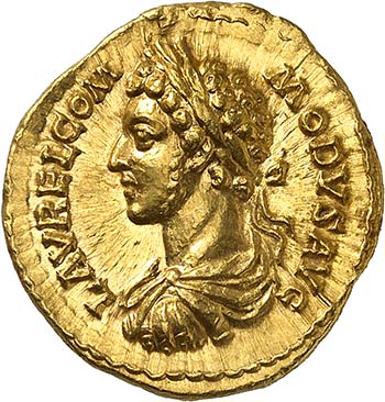 Commode (177-192). Aureus 180, ... 