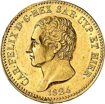 Charles-Felix (1821-1831). 20 lire ... 