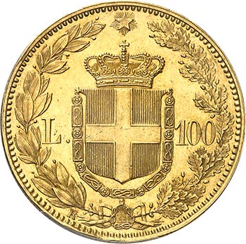 Umberto Ier (1878-1900). 100 lire ... 