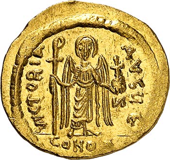 Phocas (607-610). Solidus, ... 