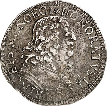 Honoré II (1604-1662). Écu 1651. ... 