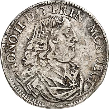Honoré II (1604-1662). Écu 1653, ... 